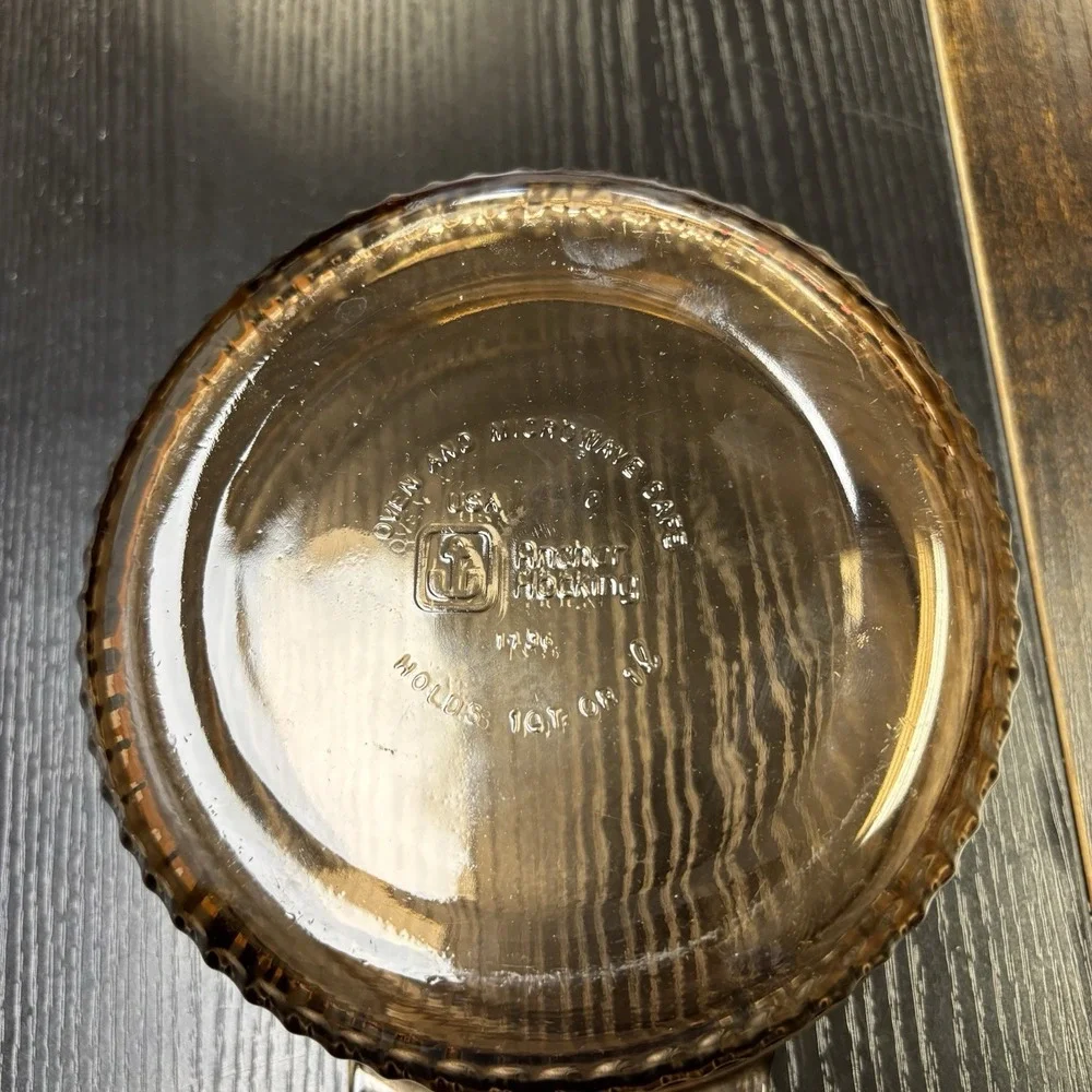 Anchor Hocking Fire King 1 Qt Amber Glass Casserole Dish #1436 Vintage NO‎ LID